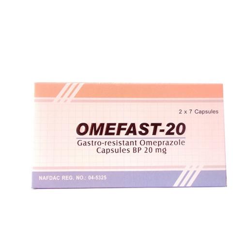 Omefast Capsule 20/1100 Mg 7'S
